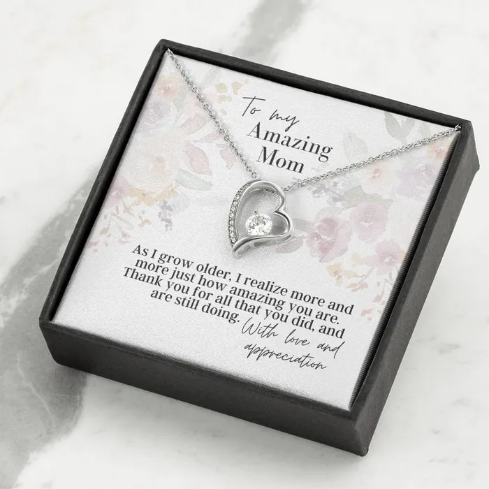 Necklaces ShineOn Fulfillment To My Amazing Mom Forever Love Pendant Necklace