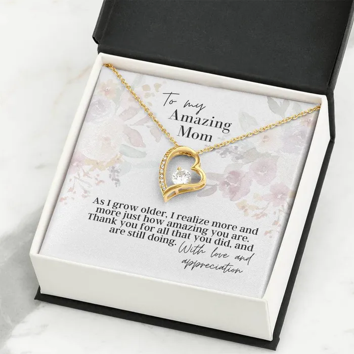 Necklaces ShineOn Fulfillment To My Amazing Mom Forever Love Pendant Necklace