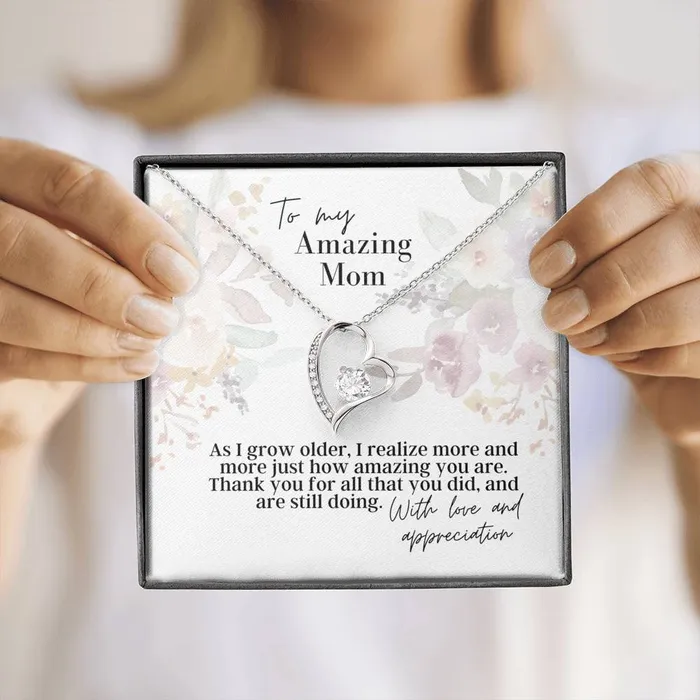 Necklaces ShineOn Fulfillment To My Amazing Mom Forever Love Pendant Necklace