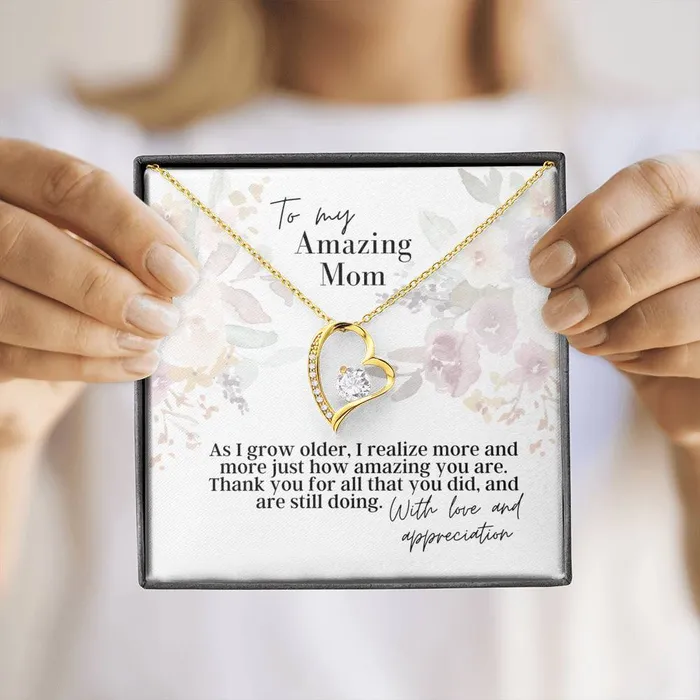 Necklaces ShineOn Fulfillment To My Amazing Mom Forever Love Pendant Necklace