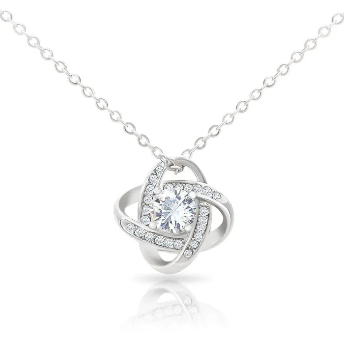Necklaces ShineOn Fulfillment To My Crazy Cousin Love Knot Pendant Necklace The Perfect Gift For Female Cousin