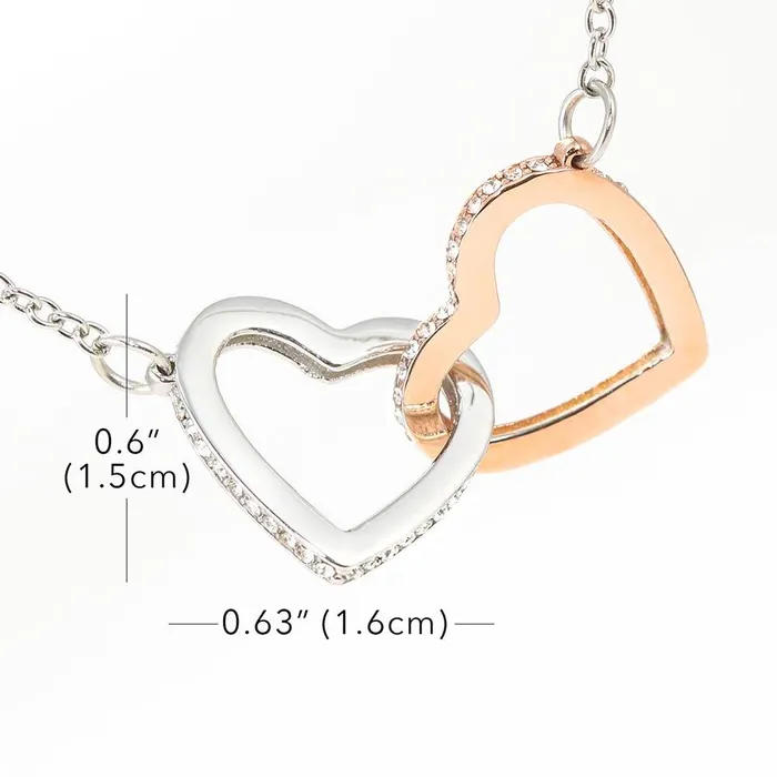 Necklaces ShineOn Fulfillment To My Dear Daughter In Law Interlocking Hearts Pendant Necklace