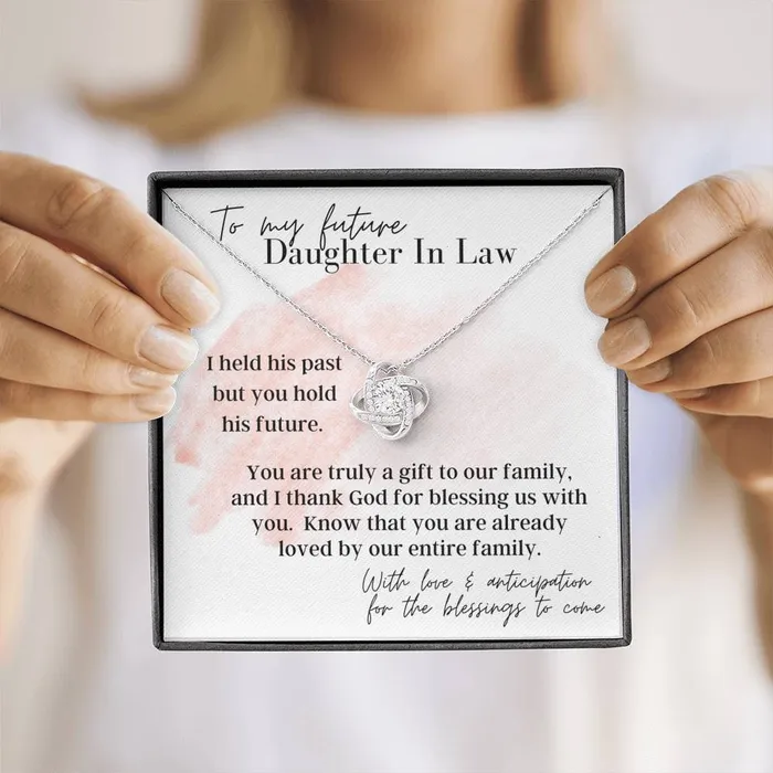 Necklaces ShineOn Fulfillment To My Future Daughter In Law Love Knot Pendant Necklace