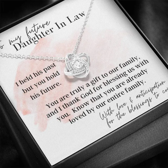 Necklaces ShineOn Fulfillment To My Future Daughter In Law Love Knot Pendant Necklace