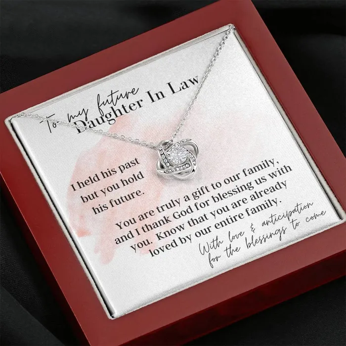 Necklaces ShineOn Fulfillment To My Future Daughter In Law Love Knot Pendant Necklace