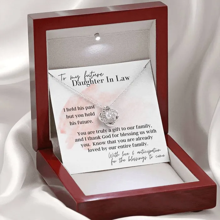 Necklaces ShineOn Fulfillment To My Future Daughter In Law Love Knot Pendant Necklace