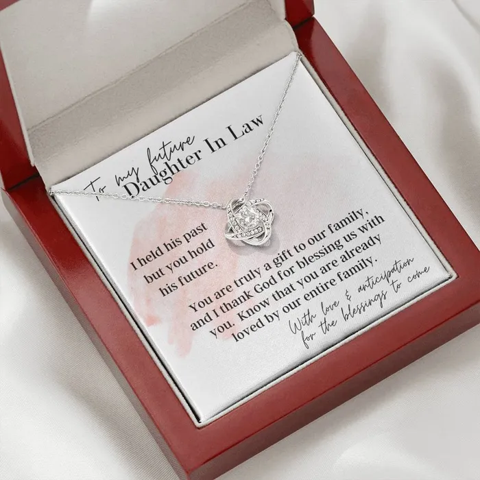Necklaces ShineOn Fulfillment To My Future Daughter In Law Love Knot Pendant Necklace