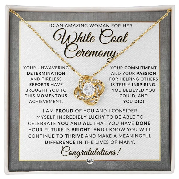 Necklaces ShineOn Fulfillment White Coat Ceremony Necklace for the Aspiring Medical Professional Graduation Gift Idea For Her Future Doctor Necklaces ShineOn Fulfillment White Coat Ceremony Necklace for the Aspiring Medical Professional Graduation Gift Idea For Her Future Doctor