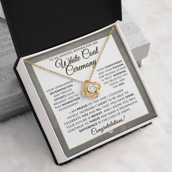 Necklaces ShineOn Fulfillment White Coat Ceremony Necklace for the Aspiring Medical Professional Graduation Gift Idea For Her Future Doctor
