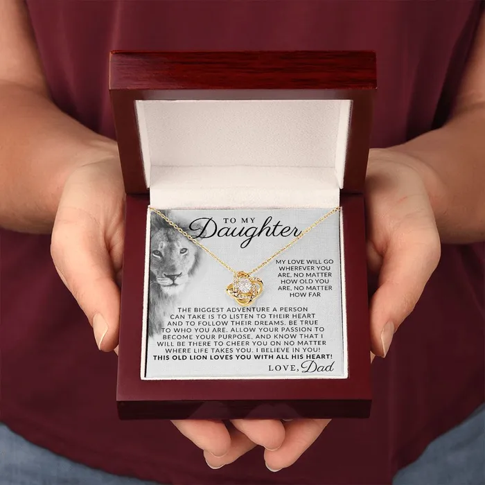 Necklaces ShineOn Fulfillment With All My Heart To My Daughter From Dad Father to Daughter Necklace Christmas Gifts Birthday Present Graduation Gift Valentines Day