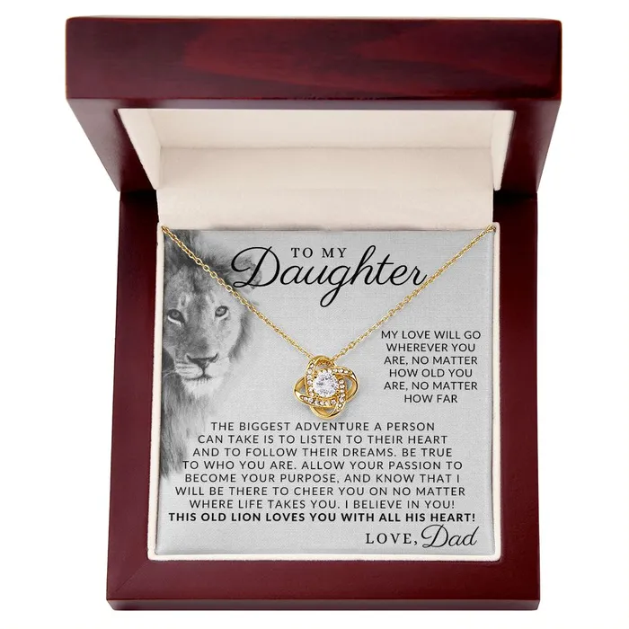 Necklaces ShineOn Fulfillment With All My Heart To My Daughter From Dad Father to Daughter Necklace Christmas Gifts Birthday Present Graduation Gift Valentines Day