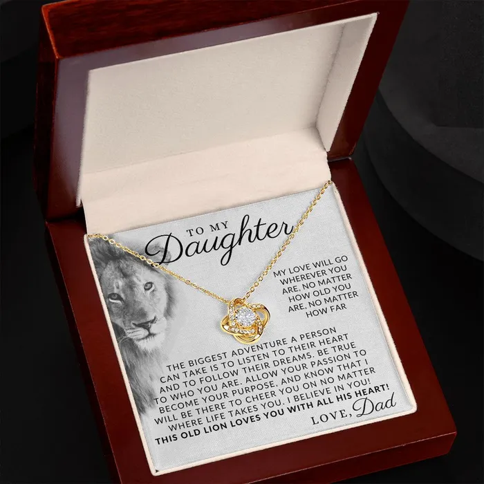 Necklaces ShineOn Fulfillment With All My Heart To My Daughter From Dad Father to Daughter Necklace Christmas Gifts Birthday Present Graduation Gift Valentines Day