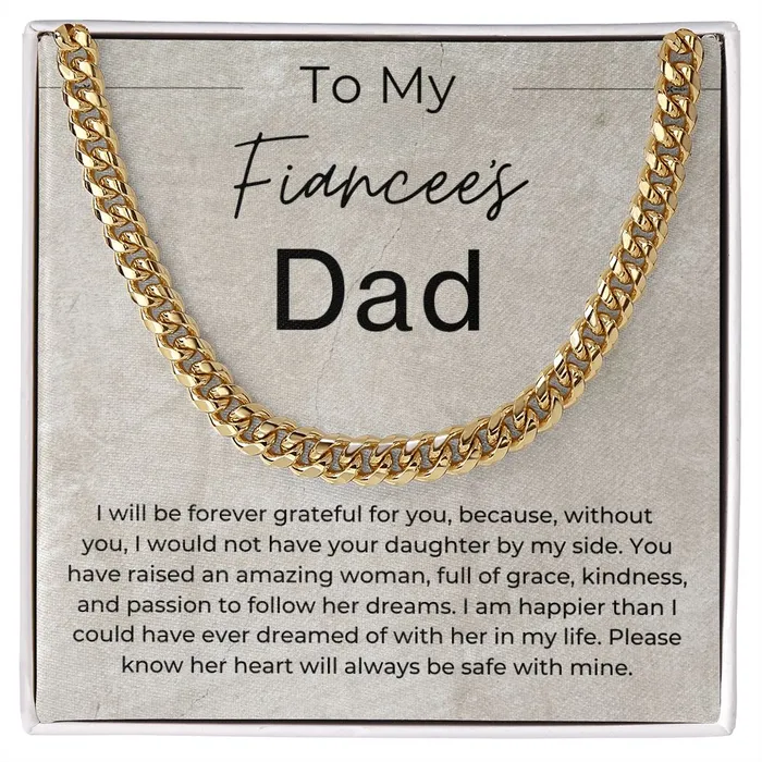 Necklaces ShineOn Fulfillment Without You I Would Not Have Your Daughter Gift for Fiances Dad Brides Dad From Future Son in Law Linked Chain Necklace