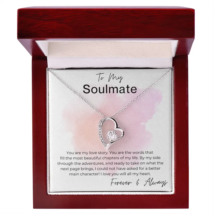 Necklaces ShineOn Fulfillment You are My Love Story Gift for Soulmate Heart Pendant Necklace