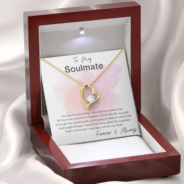 Necklaces ShineOn Fulfillment You are My Love Story Gift for Soulmate Heart Pendant Necklace