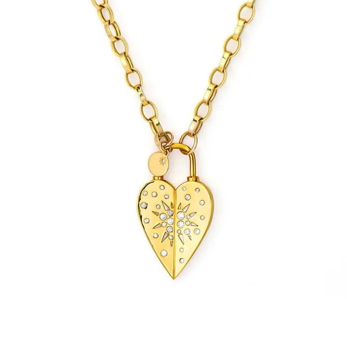 Necklaces THREE STORIES JEWELRY Love Explosion Heart Pendant