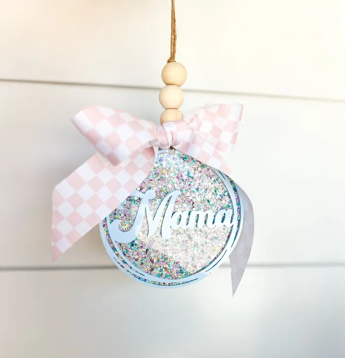 Necklaces Tonyas Treasures Inc Retro Circle Acrylic Tag Personalized