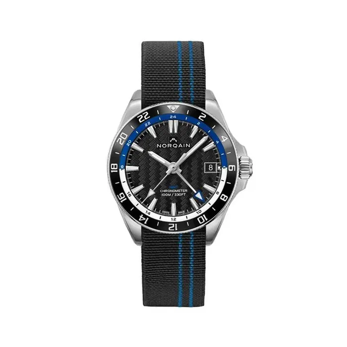 NORQAIN US Adventure Neverest GMT Blue Watch 41mm Watches