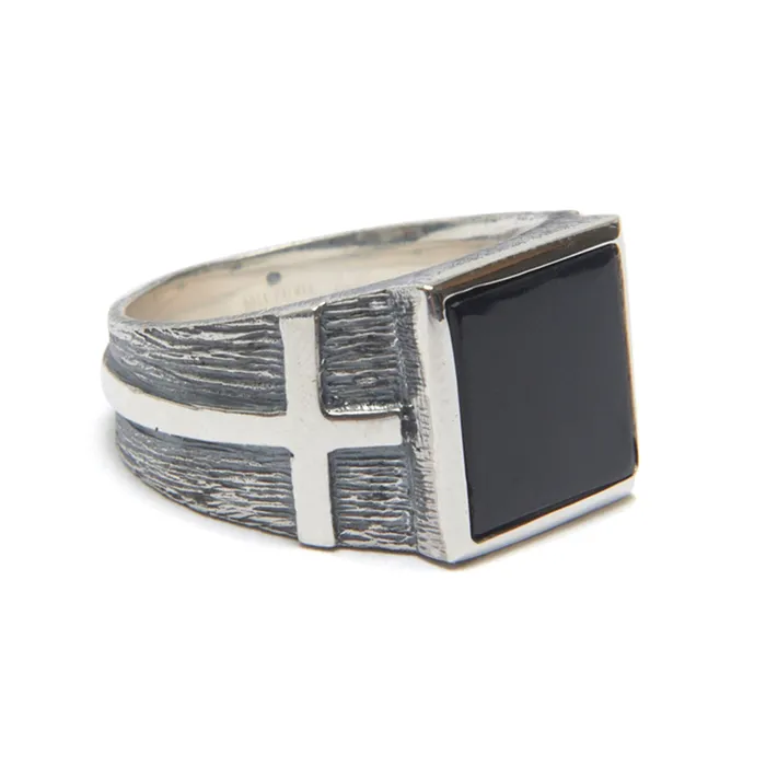 Onyx Cross Ring Buck Palmer Rings