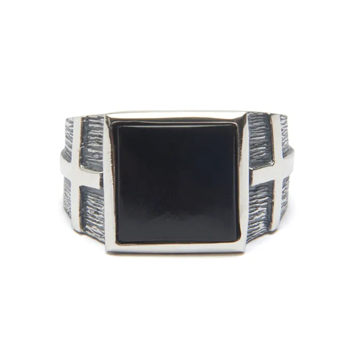 Onyx Cross Ring Buck Palmer Rings