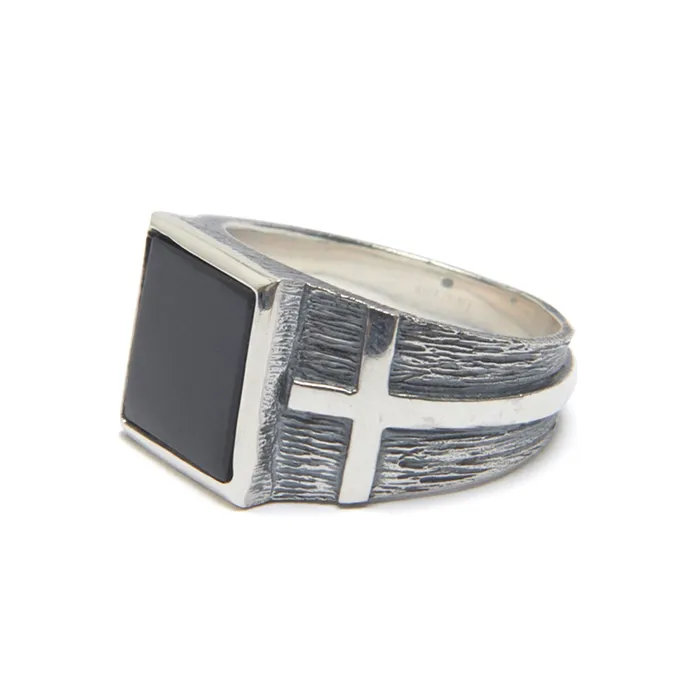 Onyx Cross Ring Buck Palmer Rings