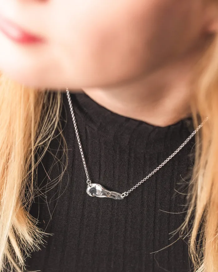 pancreas necklace silver sciencejewelry1824 Necklaces