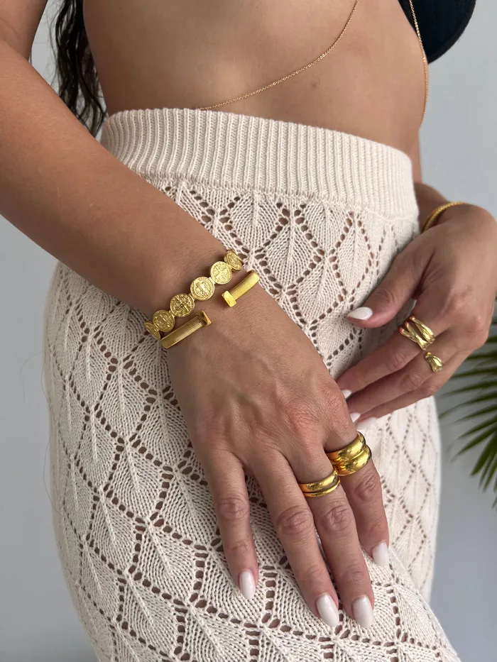 pau jewelry Chunky double ring Rings