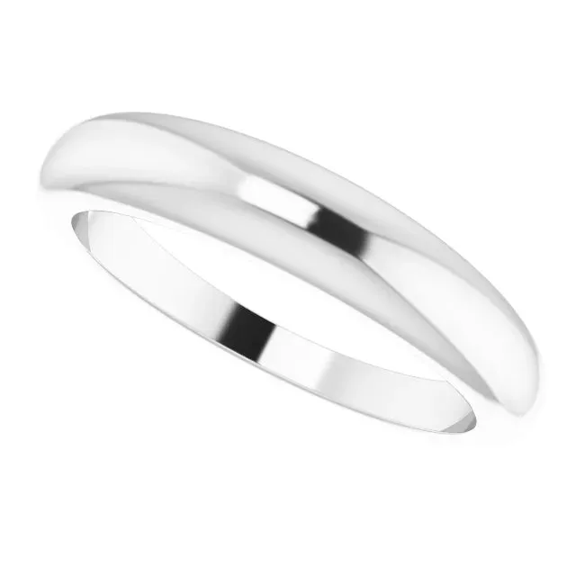 Petite Dome Wear Everyday Ring Solid 14K Yellow White Rose Gold or Silver 4 MM or 6 MM 302 Fine Jewelry Rings