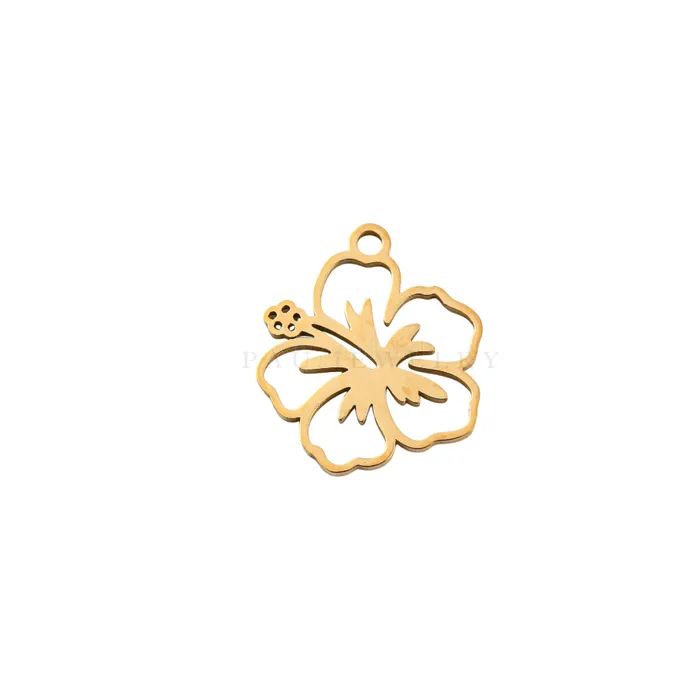 Poppy flower charm pau jewelry Charm Necklaces