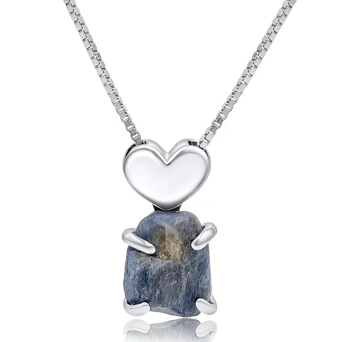Raw Large Sapphire Necklace Uniquelan Jewelry Necklaces Raw Large Sapphire Necklace Uniquelan Jewelry Necklaces
