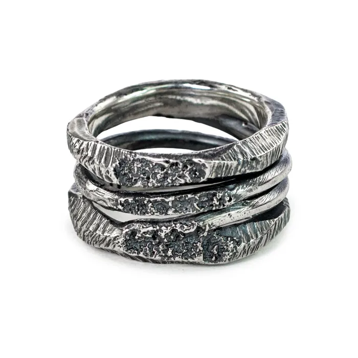 Rings Buck Palmer Rustic Halo Ring