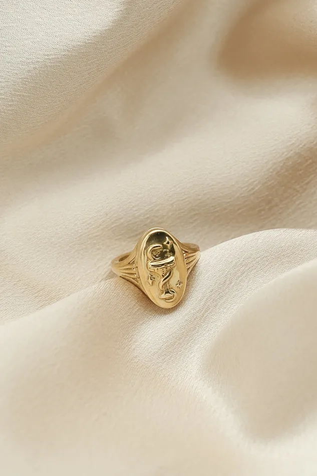 Rings Cival Casting Isla Snake Locket Ring