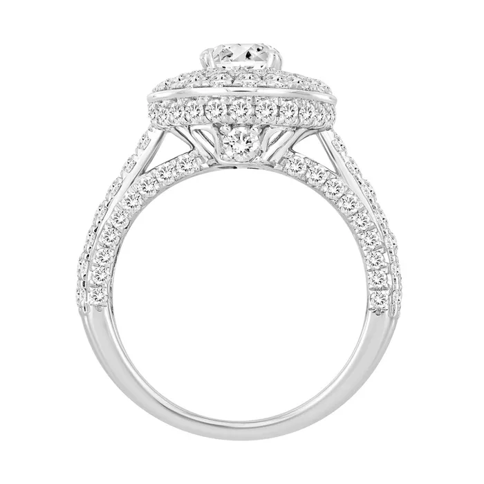 Rings Crown Jewels Coin LADIES RING 3CT ROUNDOVAL DIAMOND 14K WHITE GOLD Rings Crown Jewels Coin LADIES RING 3CT ROUNDOVAL DIAMOND 14K WHITE GOLD