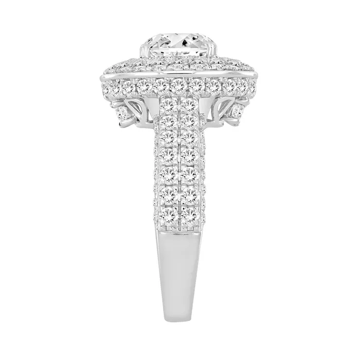 Rings Crown Jewels Coin LADIES RING 3CT ROUNDOVAL DIAMOND 14K WHITE GOLD Rings Crown Jewels Coin LADIES RING 3CT ROUNDOVAL DIAMOND 14K WHITE GOLD