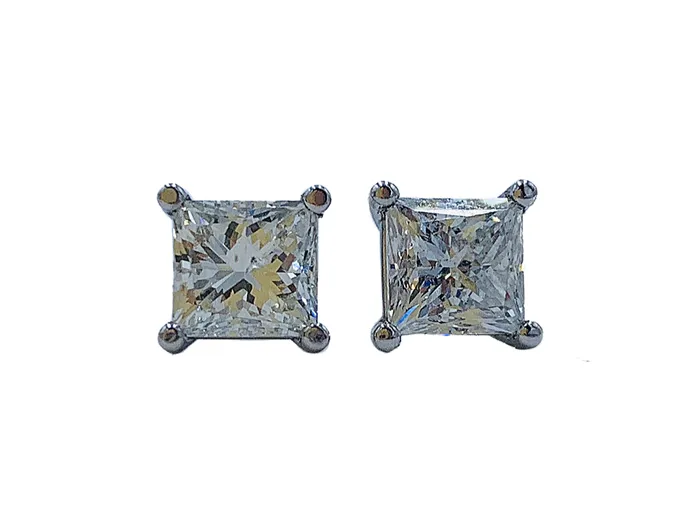 Rings Crown Jewels Coin Website special 315cttw 14kt white gold princess cut diamond studs Rings Crown Jewels Coin Website special 315cttw 14kt white gold princess cut diamond studs