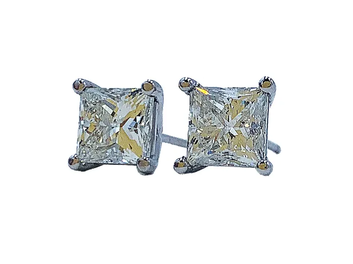 Rings Crown Jewels Coin Website special 315cttw 14kt white gold princess cut diamond studs