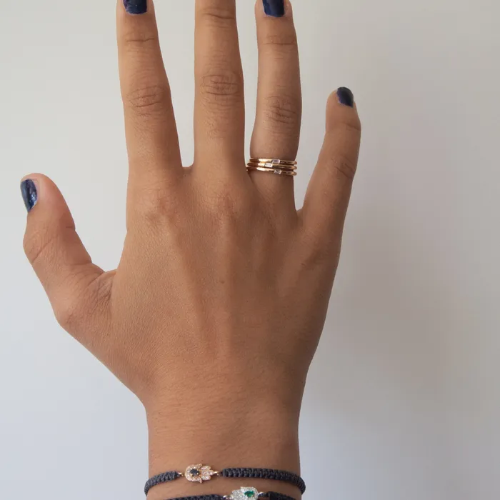 Rings Diamond Baguette Ring Vivien Frank Designs