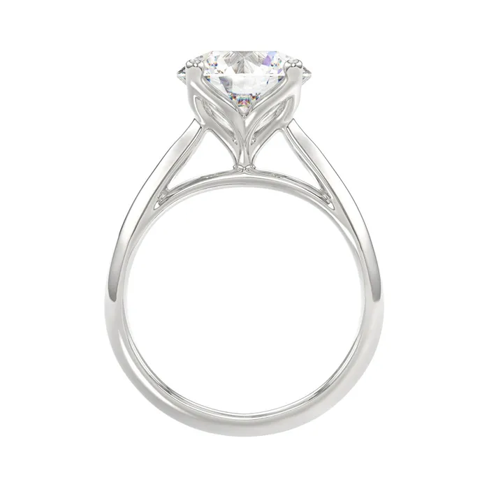 Rings Ethos LADIES SOLITAIRE RING 4CT ROUND DIAMOND 14K WHITE GOLD