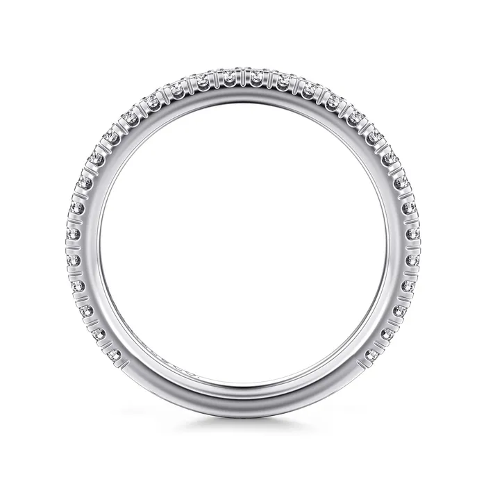 Rings GABRIEL CO Gabriel 14K White Gold 0376ctw Stackable Diamond Band Rings GABRIEL CO Gabriel 14K White Gold 0376ctw Stackable Diamond Band