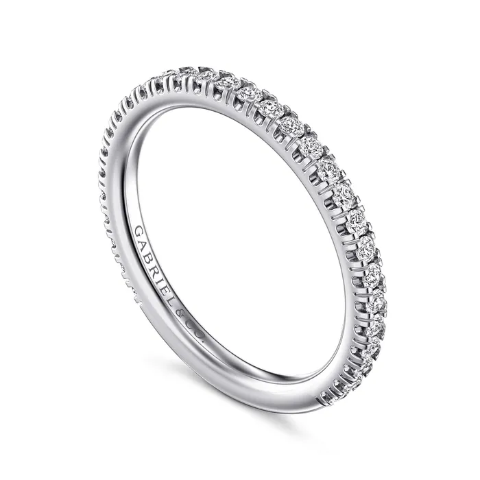 Rings GABRIEL CO Gabriel 14K White Gold 0376ctw Stackable Diamond Band Rings GABRIEL CO Gabriel 14K White Gold 0376ctw Stackable Diamond Band