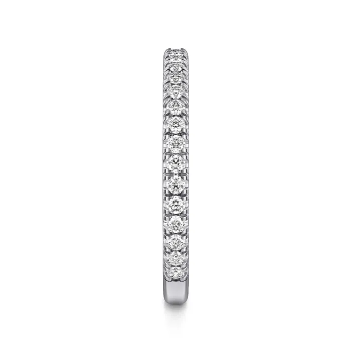 Rings GABRIEL CO Gabriel 14K White Gold 0376ctw Stackable Diamond Band Rings GABRIEL CO Gabriel 14K White Gold 0376ctw Stackable Diamond Band