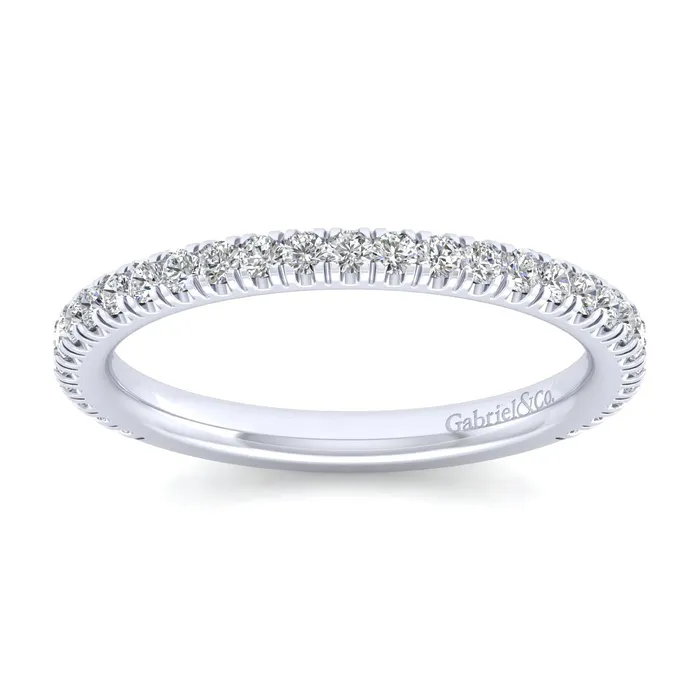 Rings GABRIEL CO Gabriel 14K White Gold 0376ctw Stackable Diamond Band Rings GABRIEL CO Gabriel 14K White Gold 0376ctw Stackable Diamond Band