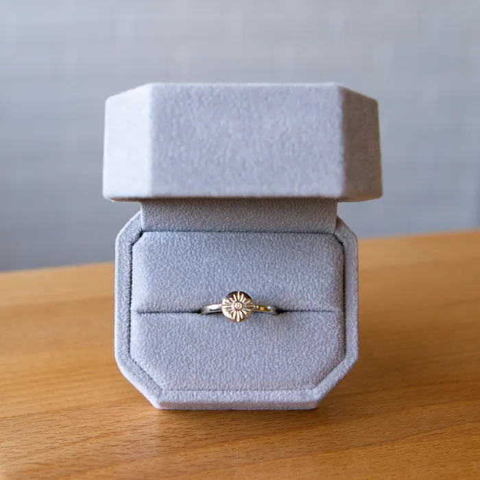 Rings Lucia Small White Gold and Diamond Ring Corey Egan