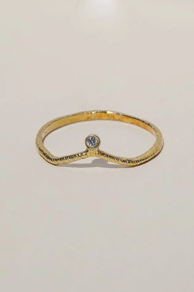 Rings Molly Debiak Crown Ring No 01 Gold Vermeil