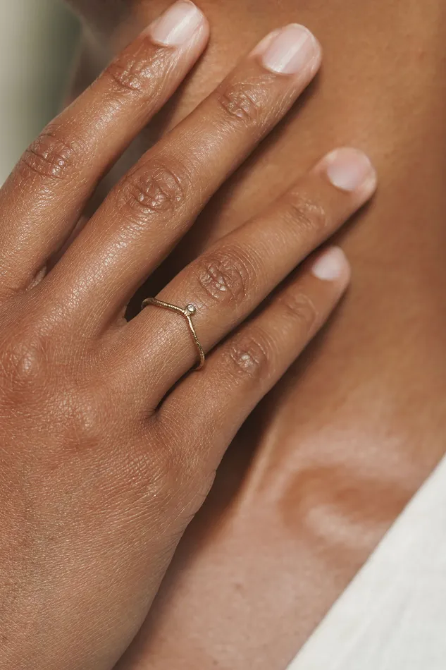Rings Molly Debiak Crown Ring No 01 Gold Vermeil