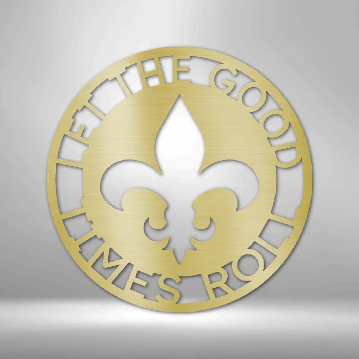 Rings Personalized Fleur De Lis Metal Ring Sign Monogram Sign Last Name Sign Name plaque Porch Sign New Orleans Sign St Louis Sign My Easy Monogram