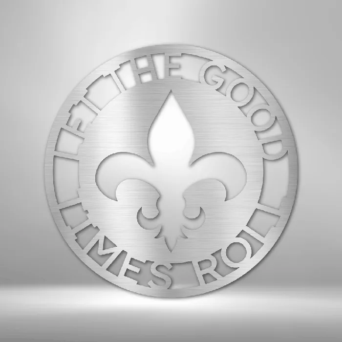 Rings Personalized Fleur De Lis Metal Ring Sign Monogram Sign Last Name Sign Name plaque Porch Sign New Orleans Sign St Louis Sign My Easy Monogram