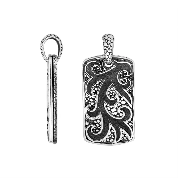 Rings Sterling Silver Dog Tag Bali Designs Rings Sterling Silver Dog Tag Bali Designs