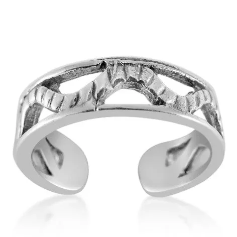 Rings Teeda TR2450 Channel Zig Zag Toe Ring