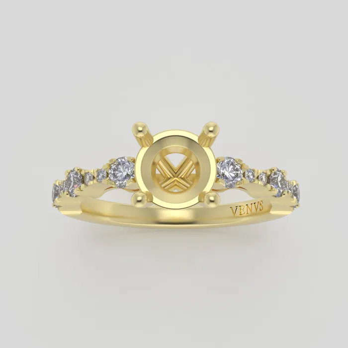 Rings The Saturn 18k Yellow Size 6 Stone RU9 Cinque Ring Box Custom Engraving 0 VENVS Rings The Saturn 18k Yellow Size 6 Stone RU9 Cinque Ring Box Custom Engraving 0 VENVS